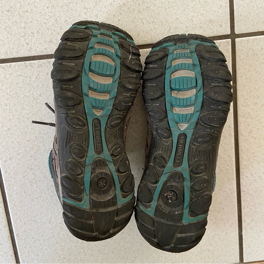 Merrell Crosslander 2 Hiking Shoes - women’s size 6 - charcoal capri gray blue - Picture 4 of 6
